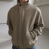 Machete wool blouson / Taupe melange
