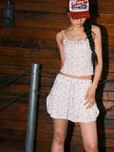 The "dazzle top" floral suspender
