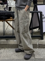 Mata stone washing cargo pants
