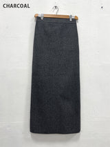 WOOL SOFT LONG SKIRT (4COLOR)