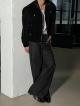 [NEW SEASON] Velvet knit trucker jacket(2color)