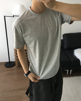 デロショルダーシームショートスリーブTシャツ