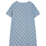 Denim Check One Piece Blue