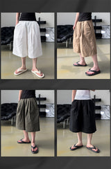 Rok Linen Pintuck Bermuda Pants