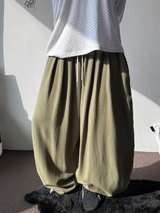 Linlin Linen Linen Balloon Pintuck Long Pants 4 Colors 