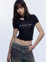 Emoha ノーゲストリストスローガンクイックダイイングスポーツボタンTシャツ