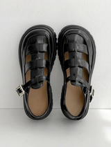 UNIQUE BLACK SANDALS