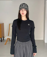 LAYERED LONG SLEEVE T-SHIRT [4color]