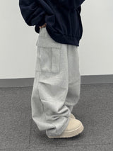 fluff cargo sweat pants