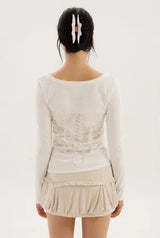 Silhouette tee - ivory
