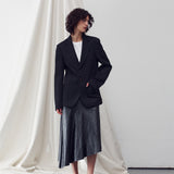 TWILL BLAZER JACKET BLACK
