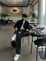 Underbar YKK Two-Way Single Suede Jacket