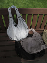 eyelet point shoulder bag
