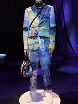 Blue Printed Suit