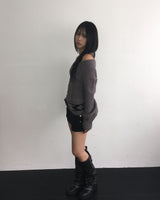Snap skirt pants