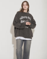 SNOW LEOPARD PRINT SWEATSHIRT [normal] [BLACK]