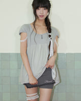 APRON MICRO PANTS / GREY