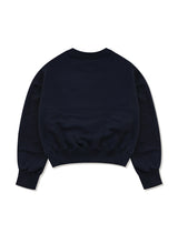 Women's Crop Le Lis balpo Embo Embroidery Sweatshirt Black(FCB4TS360W)