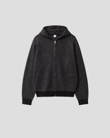 Stripe Knit Zip-Up