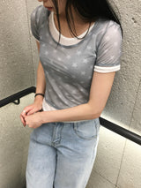 サーフ スター メッシュ レイヤード トップ(2c)