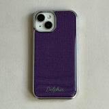 EMBROIDERY KNIT EPOXY CASE_PURPLE