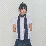 vintage dot scarf navy