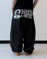 Cartel Back Printing Denim Pants
