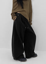 [MADE] Hirose Panel Rivet Balloon Banded Pants