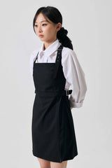 ODE BUCKLE MINI DRESS / BLACK