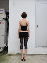 Black Lace Capri Pants