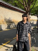 オータムダブルチェックシャツ
