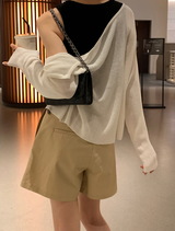 Loop Summer Ribbed Knit Cardigan / 4 colors