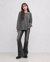 (UNISEX) Two-Tone Round Knit