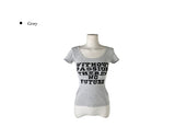 クボリブレタリングスリム半袖Tシャツ