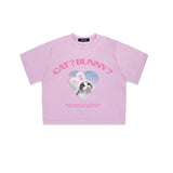 キャット&バニークロップTシャツ [4COLOR]