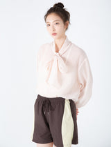 Two Tone Blend Shorts (Brown)