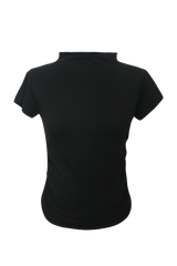 Half neck shirring T (3color)