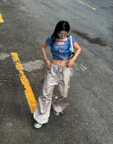 シルバーストリング2WAYジョガーワイドパンツ