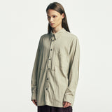 ラップピンドレープシャツ beige