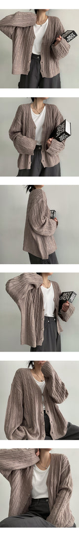 Adele Twisted Knitted Cardigan