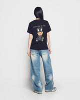 25FW WOMAN FUZZY BEAR SHORT SLEEVE T-SHIRT