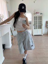 SIDE SHIRRING BUTTON SLEEVELESS (3C)