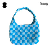 [MADE] Étang バゲットバッグ | チェッカーボードスカイブルー