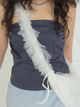 CHIFFON SHIRRING BAG (4COLORS!)