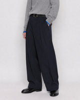 (UNISEX) Pintuck Stripe Wide Slacks