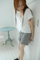 deep v-neck regular half top(3colors)