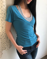 Miton Halter Neck Short-Sleeve T-Shirt