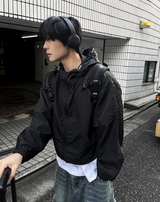 arc-in crop hood windbreaker