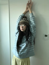 Bach Stripe V Sweatshirt (3color)