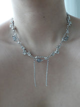 [s.steel] crystal drop chocker | 크리스탈 드롭 초커 목걸이